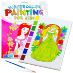 Watercolor Painting Books for Kids, Arts and Crafts for Children Ages 4-6