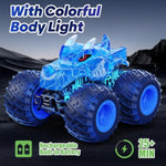 Remote Control Monster Car, 2.4Ghz Rc Monster Trucks Toys For 3 4 5 6 7 8 Years Old Boys Kids, All Terrain Rc Truck Off Road With Spray, Light, Rechargeable Battery, Christmas Birthday Gifts