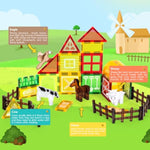 Magnetic Tiles Farm,Animal Magnet Toys For Toddlers-Kids Magnetic Building Blocks Stem Toys For Ages 3-8,Constrution Sets Educational-Coolest Xmas Birthday Gifts For Boys And Girls.