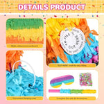 Multicolor Piñata Party Game Kit with Stick, Blindfold & Confetti Filler