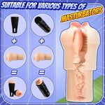 Pocket Pussy Sleeve adapted to Any Penis Pump or Male Masturbator, Mouth Shaped, Adult Sex Toy, Washable and Portable, Flesh
