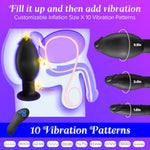 Sex Toys Anal Dildo Vibrator Prostate Massager, Inflatable Butt Plug Anal Toy, Vibrating Suction Cup Huge Dildo Thick Dildos Sex Toy, Anal Training Stretcher Extender, Adult Sex Toys & Games