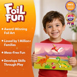 Foil Fun Dinosaurs Arch Kit for Kids, Foil Art Activity Gift for Boys and Girls
