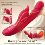 Thrusting Vibrator Dildo Sex Toys - 5In1 App Control Women Adult Toys With Heating, 9×10 Modes Rabbit Vibrators For Clitoral G Spot Stimulation, Couples Female Rose Sex Toy For Vagina Anal