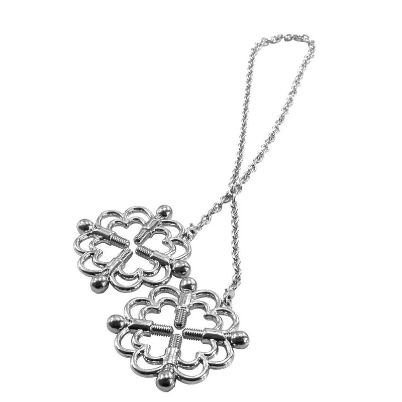 Nipple Clamps With Chains Stainless Steel Breast Clips Adjustable Sm Adult Sex Toys For Female