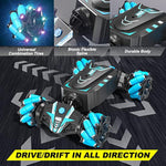 Remote Control Car Hand Controlled Gesture Rc Stunt Car With Spray & Lights & Music For Kids 6-13 Year Old, 4Wd 2.4Ghz Off-Road 360° Rotation Toy Car Gift For Boys Girls