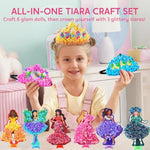 Kids Art Crafts DIY Kit Princess Dress-up Fun Art Activities for Ages 4-8 Birthday Gift Ideas