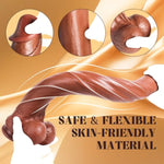 22.64 Inch Super Long Dildo Huge Giant Dildo For Deepest Sex,Realistic Big Thick Anal Dildo With Small Glans,Soft Flexible Strap On Dildo With Strong Suction Cup Large Dildo Sex Toys For Women Men Gay