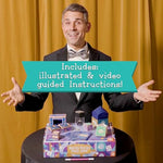 MindWare Hocus Pocus Magic Show Magician Kit - Exciting Magic Tricks for Kids with Over 25 Pieces and Instructional Videos