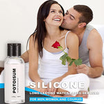Personal Lubricant, Silicone Based Sex Lube Premium Luxury Lubricant For Men Women & Couples, Longer Lasting Than Water Based, Hypoallergenic Glycerin Paraben Free Intimacy