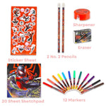 Spiderman Travel Art Set for Kids Bundle - Spiderman Activity Luggage Set