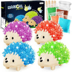 Crystal Growing Kit for Kids, 4-Color Hedgehog STEM Science Experiment Ages 8-12