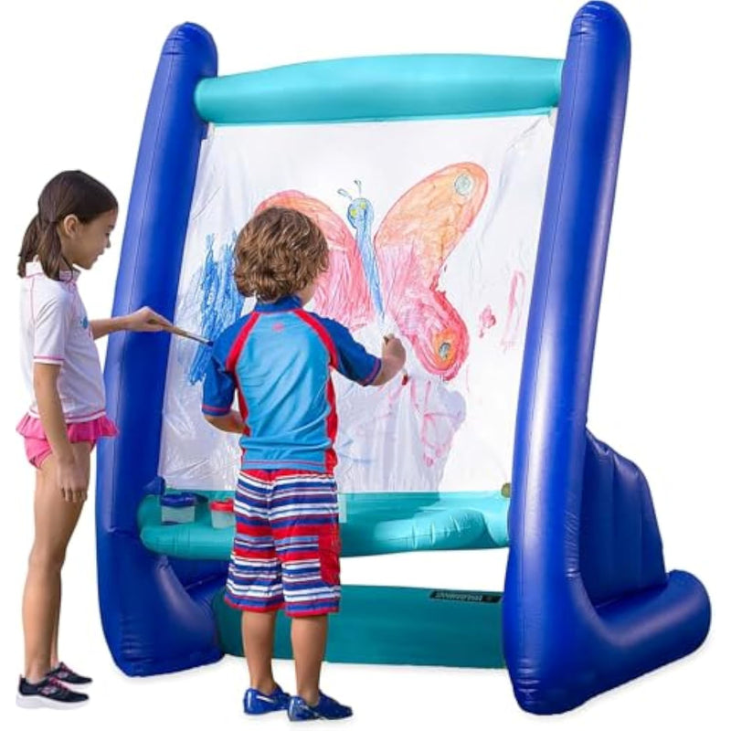 Inflatable Kids Art Easel for Outdoor and Indoor Painting, Drawing, and Coloring
