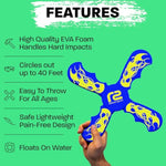 Fun Boomerang for Kids - Soft and Easy to Use Outdoor Toy for Boys and Girls Aged 6 to 12 Years Old