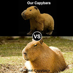 Large Capybara Plush, Realistic 16” Capybara Stuffed Animal, Lifelike Rodent Capybara Weigted Toys, Simulation Soft Crawling Capybara Stuffed Toys, Unique Plushie Toys Model Dolls For Kids