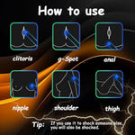 Adjustable Electric Current Zapping Wand With 9 Modes Bdsm Electric Shock Bondage Restraint Game Gear Sex Things For Couples Kinky, Pinpoint Estim For Men Sm Adult Toy Products