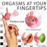Finger Sunction Vibrator, Clitoral Sucking Rabbit Vibrater Sextoy For Woman, Female Lips Cunnilingus Oral Sex Toys, Small Clit Vibe 3 Speeds And 5 Patterns Of Suction [Made In Usa]