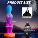 Fantasy Squirting Dildo, 8" Ejaculating Toy For Beginners, Cumming Knotted Dildo With Strong Suction Cup For Hands-Free Play, Glow In Dark Adult Toys For Women G Spot And Anal Prostate
