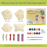 4 Pack DIY Bird House Wind Chime Kits for Kids Ages 8-12