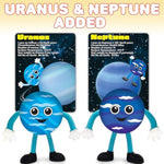 Bendable Planets (Set Of 11) Bendable Planet Toys For Kids, Outer Space Party Favors For Boys & Girls, Stress Relief Fidget Toy, Educational Toys For Kids, Goodie Bag Stuffers