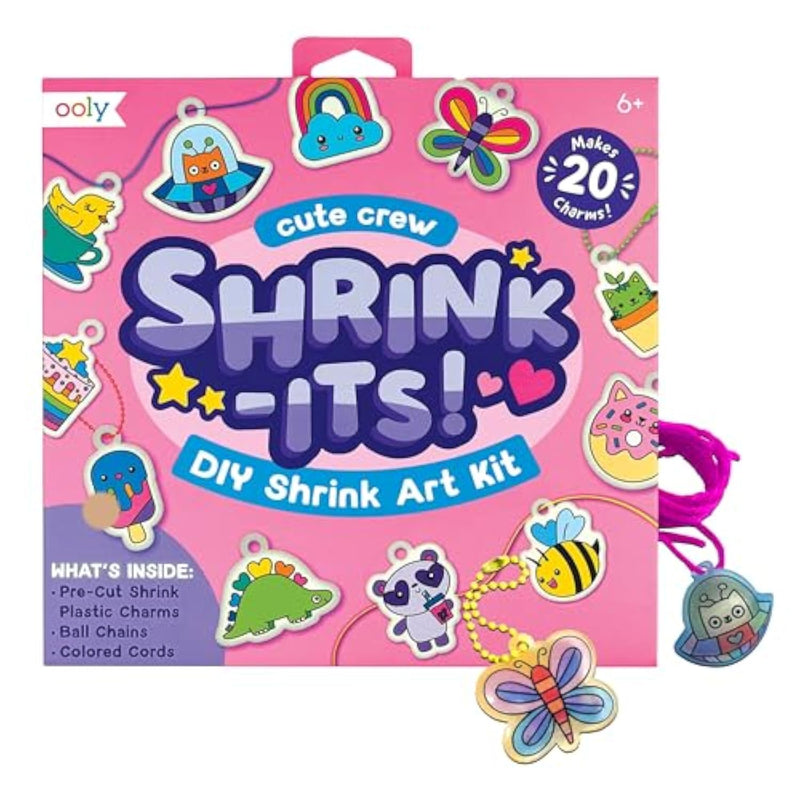 DIY Shrink Art Charms Kit, 28 Piece Cute Crew
