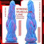 Realistic Dildo 10 Inch G-Spot Dildo With Knot Silicone Anal Dildo Fake Penis With Strong Suction Cup Mixed-Color Sex Toys For Women Men Vaginal Anal Masturbation