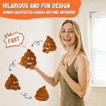 Farting Poop Plush Toy – Funny Poop Toy With 30 Hilarious Fart Sounds, Soft & Durable Gag Gift For Kids, Pets, And Pranks – Great Décor For Home, Office, Or Parties
