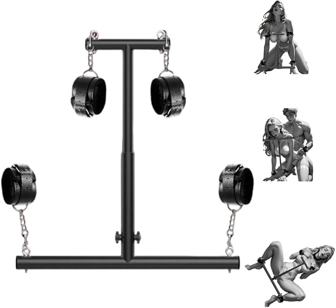Adjustable BDSM Spreader Bar with Wrist & Ankle Cuffs