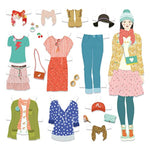 Educational Art Toy for Girls - Paper Doll Dressing Room by DJECO