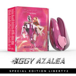 X Iggy Azalea Liberty 2 Special Edition Pleasure Air Clit Sucker - Clitoral Suction Vibrator For Women And Couples - 8 Speeds - Waterproof Adult Sucking Sex Toy - Rechargeable - Metal Pink