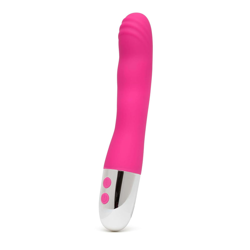 G-Thriller Thrusting G Spot Vibrator | Ribbed 5 Inch Silicone Vibrating Dildo For Women | Powerful Thrusting Dildo Adult Sex Toys For Couples | Sexual Pleasure Tool Massager | Pink