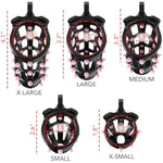 Chastity Device With Soft Spikes, Spiked Male Chastity Cage, Comfortable Nylon Resin Plastic Chastity Device, 3D Printed, 5 Sizes, Multiple Colors, Includes 5 Rings (Black, Small)