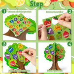 32 Set Fruit Bible Trees Decoration Kit for DIY Christian Religious Learning Activities