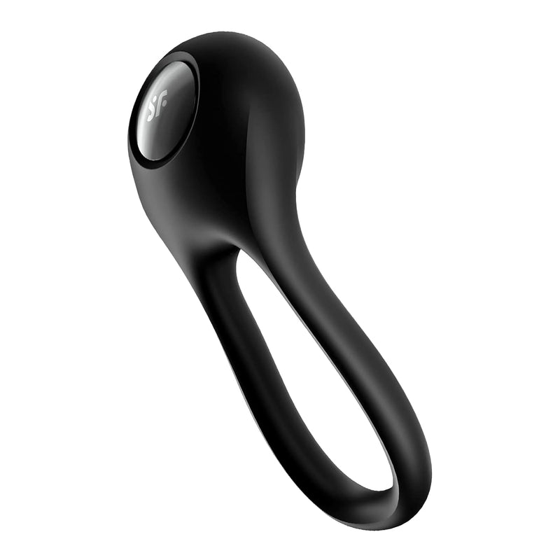 Majestic Duo Cock Ring - Vibrating Penis And Testicle Ring For Longer, Harder, Stronger Erections, Erection Enhancing Penis Ring Plus Vibration - Waterproof, Rechargeable Black
