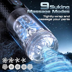 Automatic Male Masturbator Penis Pump - Upgraded Male Sex Toys For Men With 9 Sucking & Thrusting & Rotating Modes, Adult Toys Pocket Pussy Male Stroker Sex Toy Machine Blowjob Male Masturbators