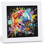Football Helmet Diamond Art Painting Kit for Kids with 7X7 Inch Frame