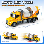 Toddler Trucks Toys,Big Cement Mixer Toy Truck With Lights And Sounds,Truck Vehicle Boy Toy For 3 4 5 6 Year Old,Christmas Birthday Gifts For Boys & Girls