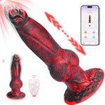 Thrusting Dildo Vibrator Sex Toys - 4In1 Huge Monster Dildo With 7 Modes For U And G-Spot, Thick Anal Dildos With Suction Cup, 8.8" Big Knot Fantasy Dildo Adult Sex Toys & Games For Women Men