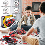 Stem Building Blocks Toys Gifts For Age 6, 7, 8, 9, 10, 11, 12 Boys And Girls, Diy Building Bricks, Stem Engineering Construction Rc Toy,Racing Car With Remote Control
