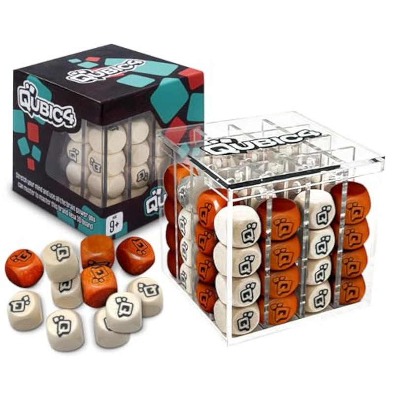 , A Unique 4 In A Row Game, 3D Strategy Board Game For Critical Thinking. The Classic Grid Game In A Sleek Acrylic Cube. Superbly Designed Wooden Cubes. Tactical Game Play For All Ages