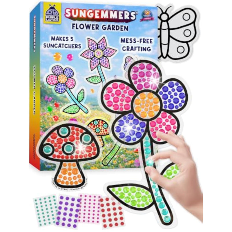 Suncatcher Craft Kit for Kids Ages 4-8, Mess-Free Fine Motor Activity Set