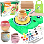 Kids' Pottery Wheel and Painting Kit - Complete Art Craft Toy Set