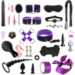 Sex Bondage Bdsm Kit Restraints,28 Pcs Leather Bondage,Sex Bdsm Toys With Adjustable Handcuffs And Anal Plug Toys,Sex Things For Couples, Sex Bondage Set For Couples &Sex Toy Kit,Sm Games