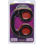 Doc Johnson Japanese Style Bondage - 100% Cotton Wrist or Ankle Cuffs - Quick, Easy Use and Removal, Black