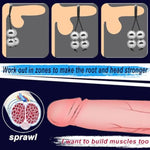 24.5 Oz (Approx. 695 G) Metal Penis Stretcher - Adjustable Weight Physical Exercise Tool, Male Training Enlarger Sex Toy, Wearable Male Penis Extension Toy Physical Exercise Stretcher (4 Balls)