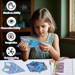 Paper Airplane Kit for Kids, 16 Designs, 32 Origami Sheets, Ages 6-12+