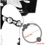 Male Penis Ring Stainless Steel Glans Cock Ring Semen Lock Erection Enhancing Orgasm Increase Penis Loop Sex Toys For Men Delay Ejaculation(1.49")