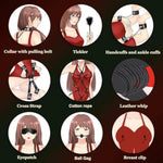 10 Pcs Bdsm Kit Sex Bondage Restraints Toys,Leather Bondage Sets Restraints Kit Sex Toys Adult Sex Bondage For Couples Sm Games.