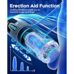 Automatic Male Masturbator Penis Pump - Upgrade Electric Pocket Pussy Stroker With 7 Sucking 7 Thrusting Rotating & Vibrating Modes Adult Sex Toys Blowjob Machine For Men'S Pleasure