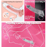 Threaded Mace Condoms Male Condom Adult Lock Fine Ring Extended Sleeve 8In